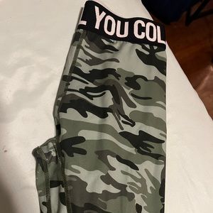Til You Collapse Camo Leggings (small)